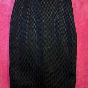 Worthington Textured Black Pencil Skirt